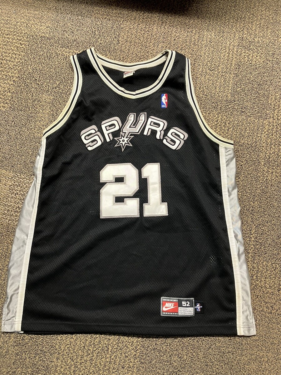 TIM DUNCAN SAN ANTONIO SPURS NIKE AUTHENTIC ROOKIE JERSEY WHITE
