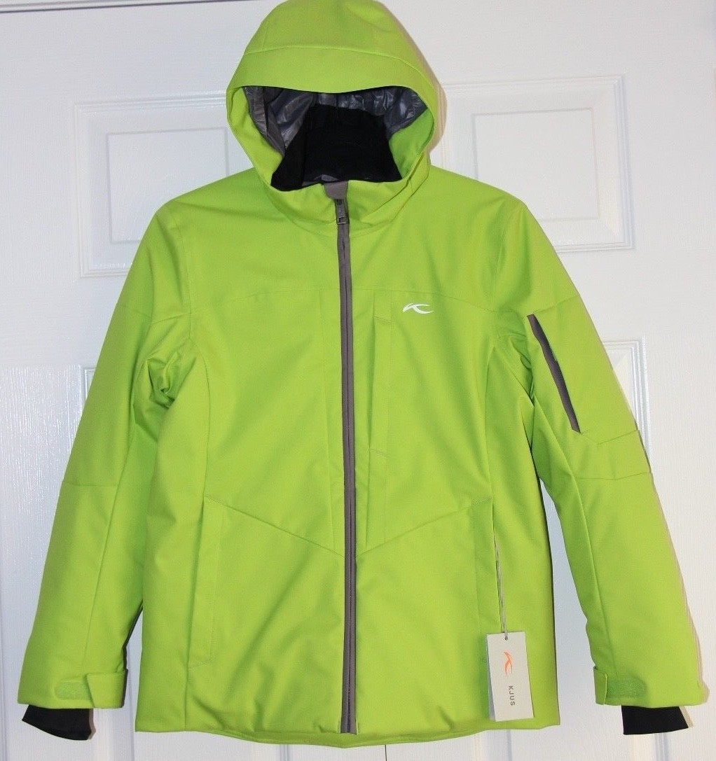 KJUS Boys FRX Insulated Ski Jacket - Size 152 (US 12) - Lime Green