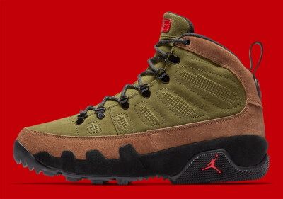 Nike Air Jordan 9 Retro NRG Boot Military Brown Legion Green