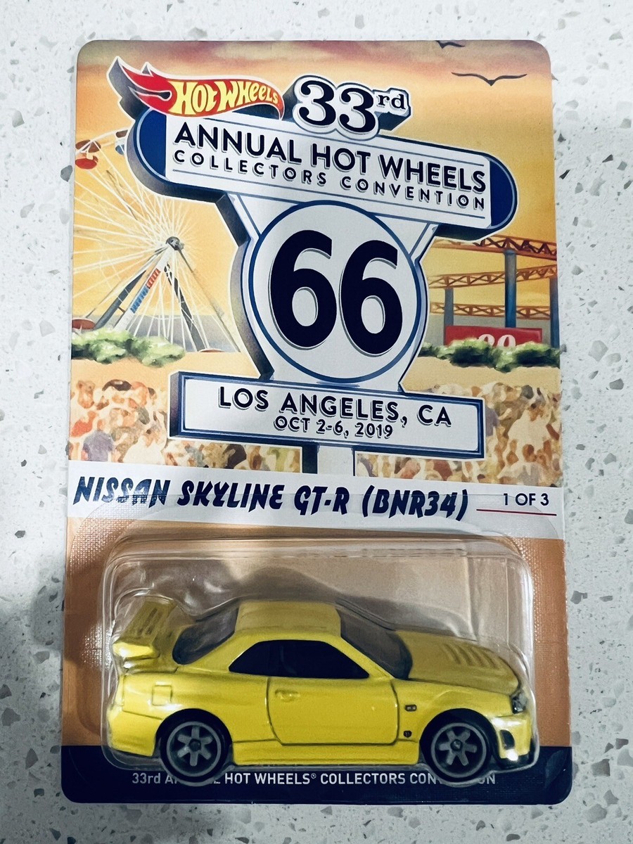 Hot Wheels 33rd Convention Nissan Skyline GT-R (BNR34) YELLOW R34