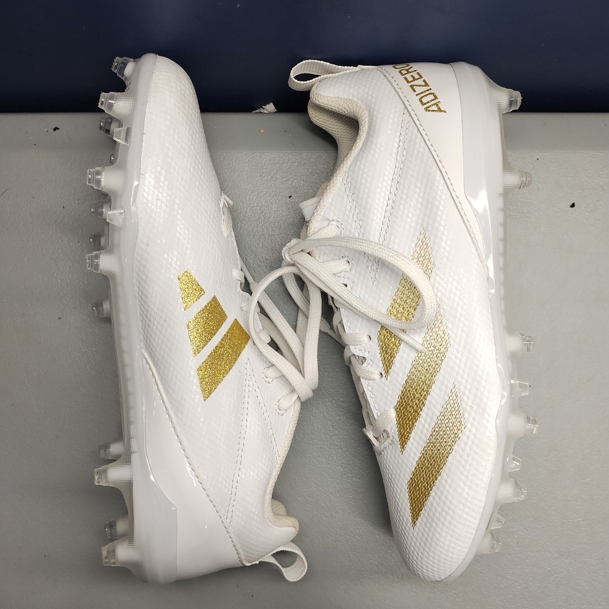 Adidas Adizero Electric.2 Football Cleats Youth US 5 White Gold