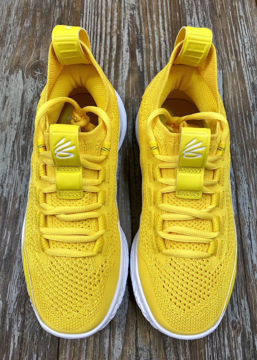 Under Armour Curry Flow 8 GS Yellow Basketball Shoes 3023527-701