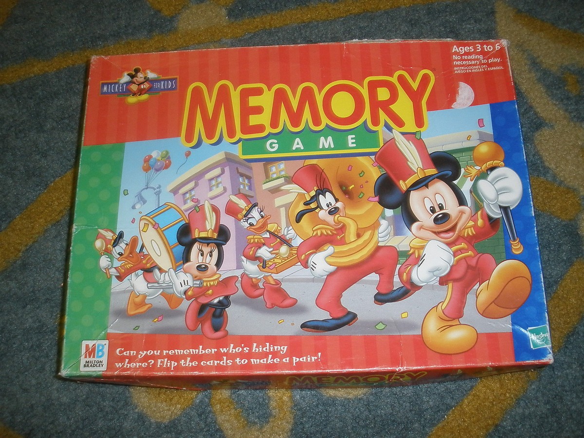 Mickey mouse Memory Game! By Milton Bradley , 1998 COMPLETE | eBay