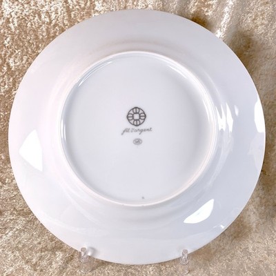 Hermes Paris Dinner Plate Fil d'Argent Set of 2 Porcelain