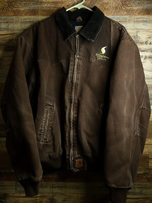Vintage Santa Fe Carhartt J14 DKB Dark Brown Jacket Men's 2XL