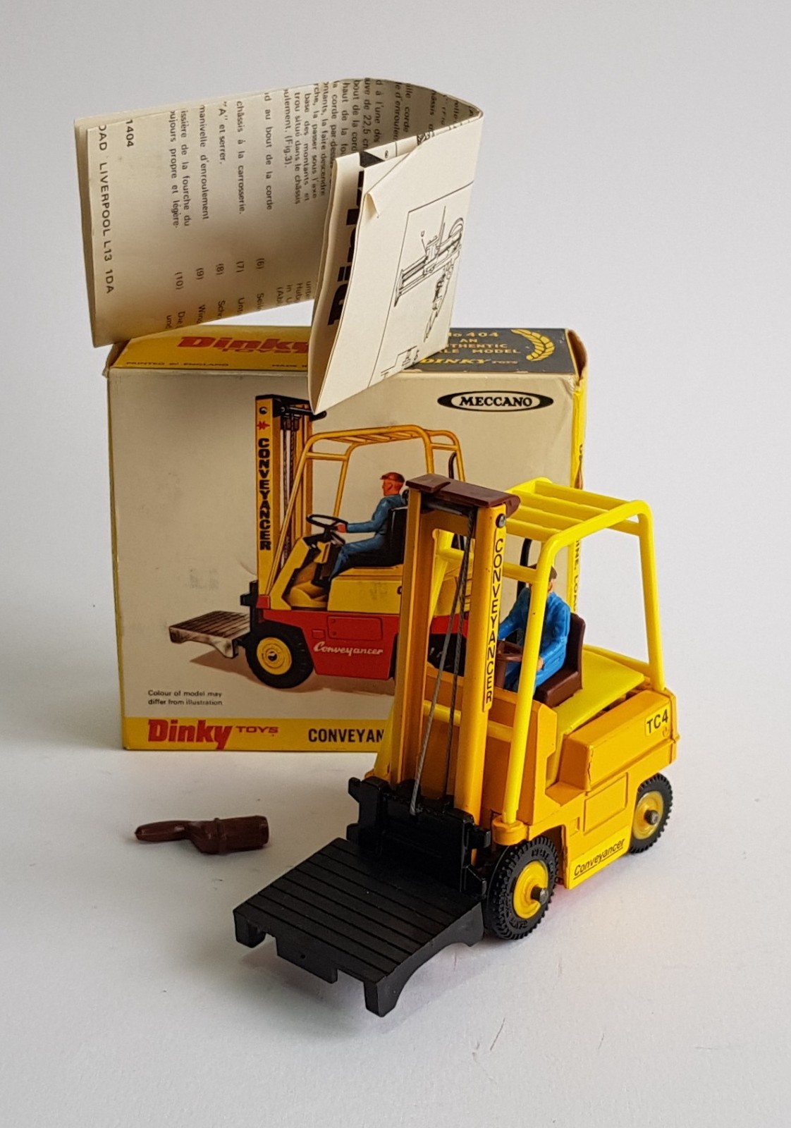 Dinky 404, Conveyancer Fork Lift Truck - Free Price Guide & Review