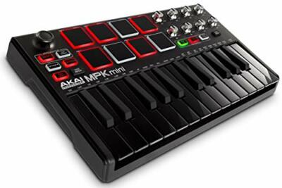 AKAI Professional USB MIDI Keyboard Controller MPK Mini MK2 Black