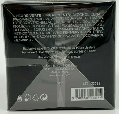 By Kilian L'Heure Verte 50ml / 1.7 oz EDP Sealed Authentic & Fast