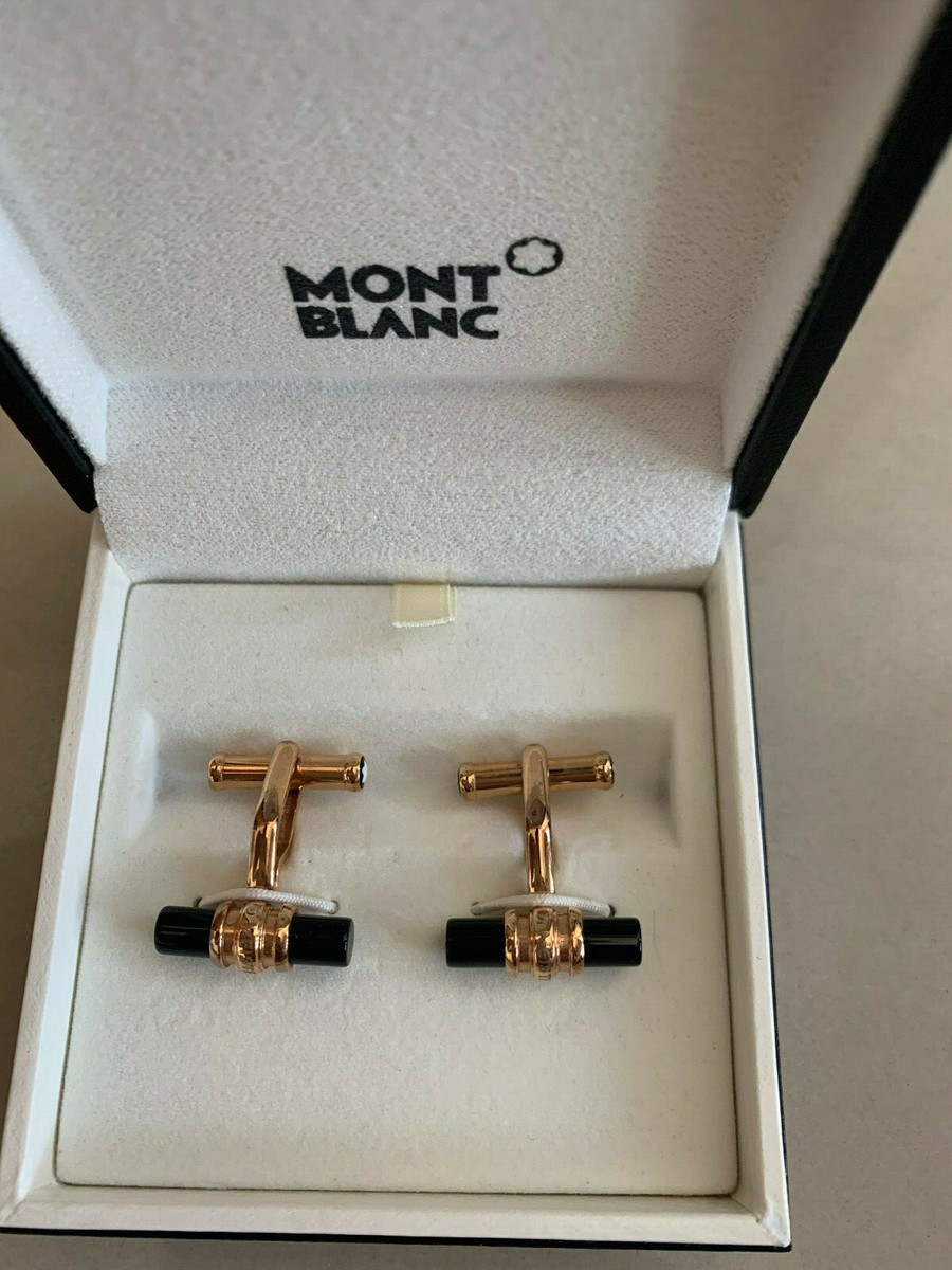Montblanc Cufflinks Iconic Lines MST 90 yrs (Gold plated), model