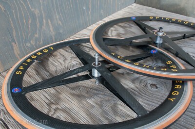 Vintage Spinergy Rev X 700c RoadBike WHEELS Carbon Fiber Rims