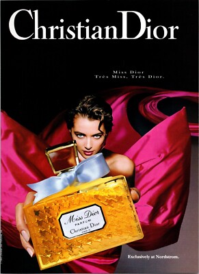 1993 • Christian Dior print ad • Vintage Miss Dior Perfume 1990s