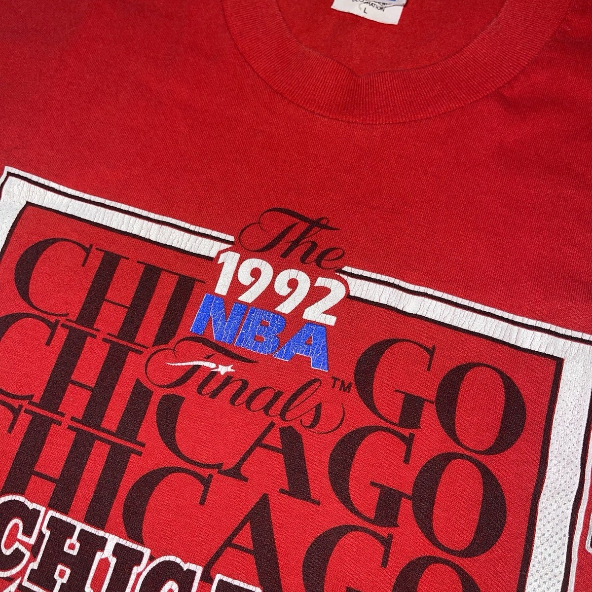 90年代 90sビンテージシカゴ・ブルズ 1992 NBAファイナル Tシャツ XL