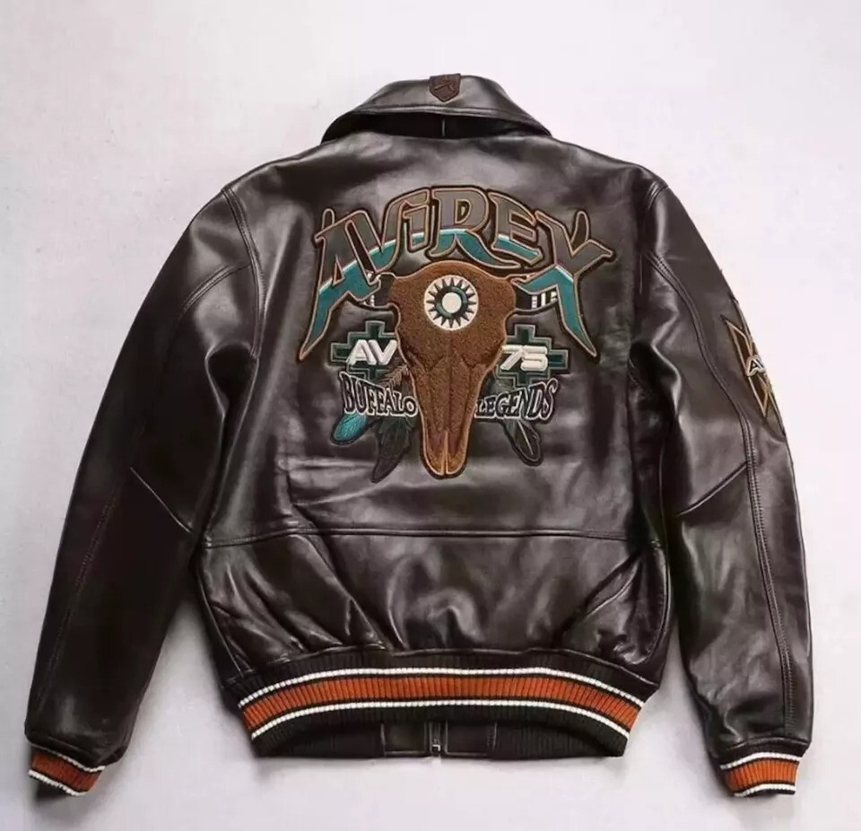 Avirex Buffalo Legends A2 Leather Jacket Brown Leather Jacket