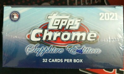 2021 Topps Chrome Sapphire Edition Baseball Hobby Box Sealed 1