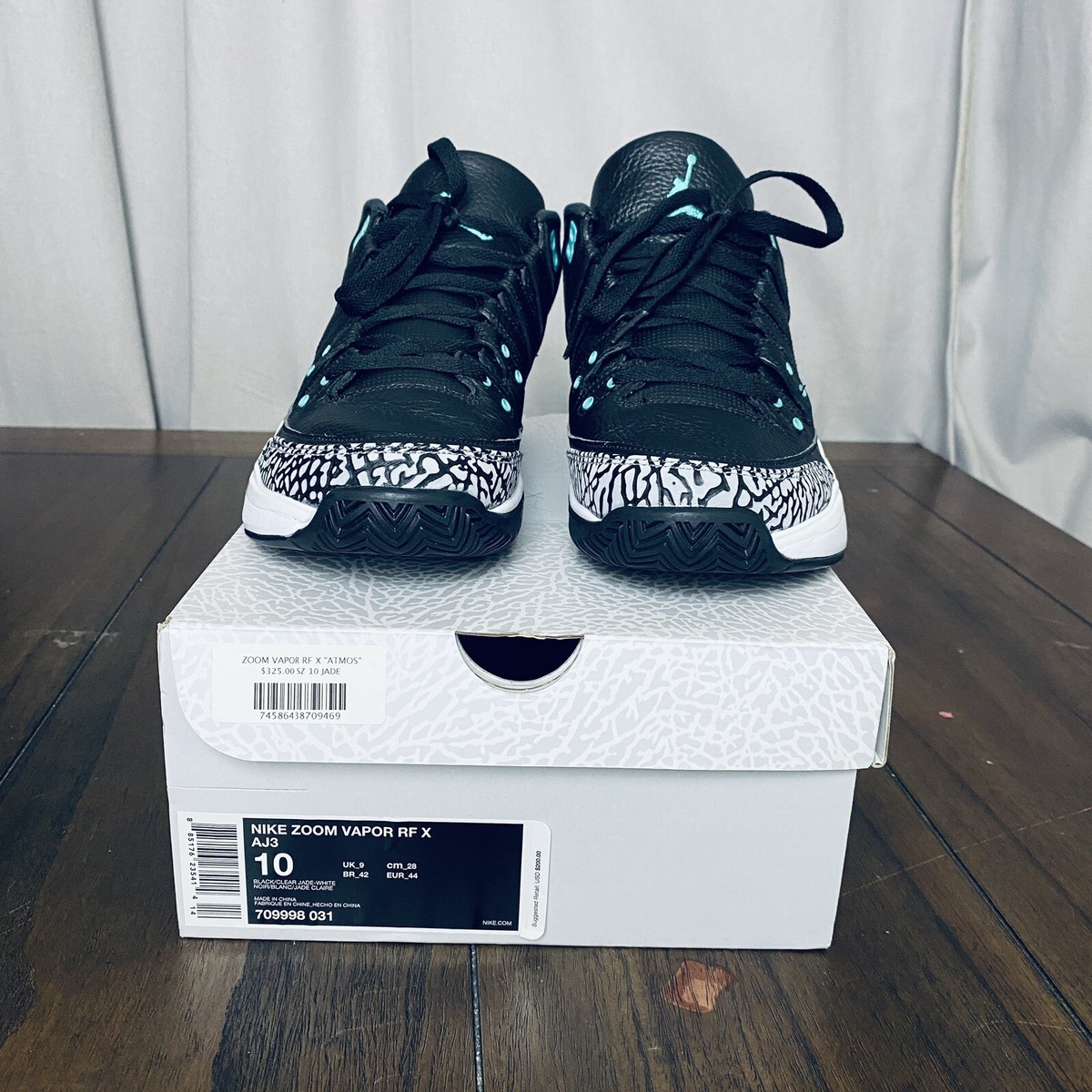 Nike Roger Federer Air Jordan Zoom Vapor RF x AJ3 Tennis Shoe 10