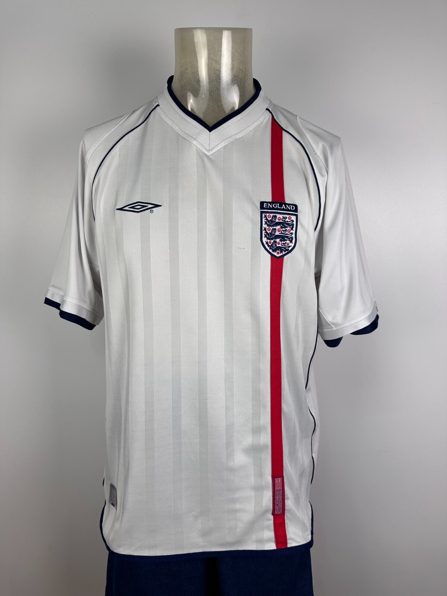 ENGLAND 2001 2002 HOME FOOTBALL SHIRT SOCCER JERSEY UMBRO sz XL
