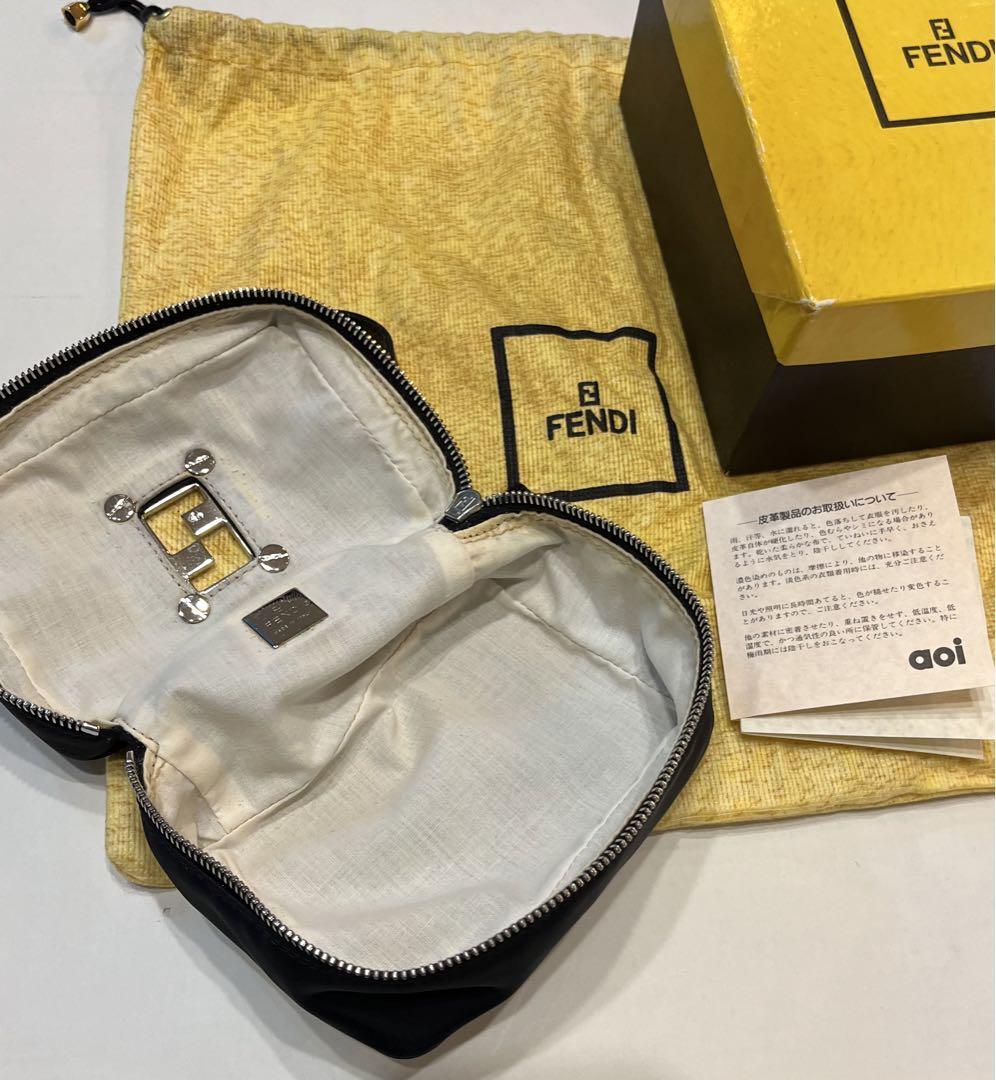 Authentic Fendi Vanity Accessory Pouch Mini Bag Handbag Zucca | eBay