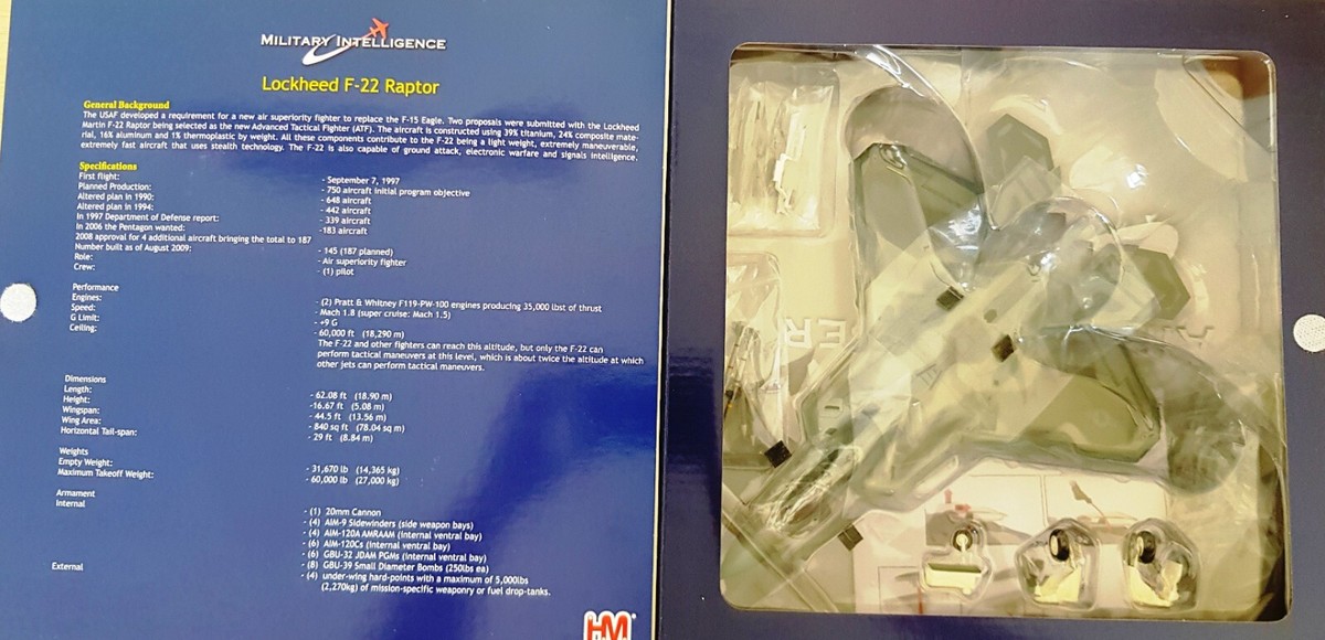 Hobby Master 1/72 HA2820 F-22A Raptor USAF 325th FW, The Pride of