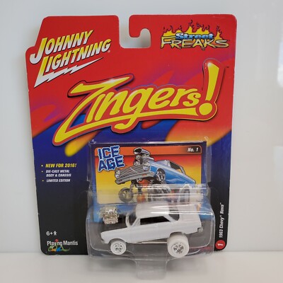 Rare Johnny Lightning Zingers! 1963 Chevy Nova White Lightning