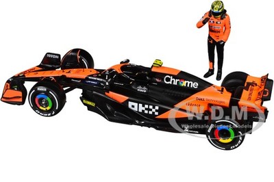 MCLAREN MCL38 #4 NORRIS WINNER F1 MIAMI GP 2024 W/FIGURE 1/24 BY