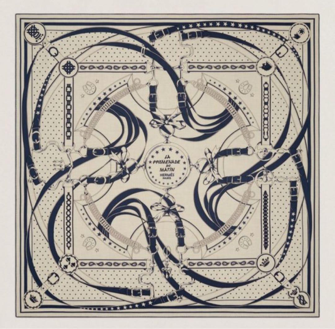 新品】HERMES エルメスカレジェアンカシシル ベルト柄140