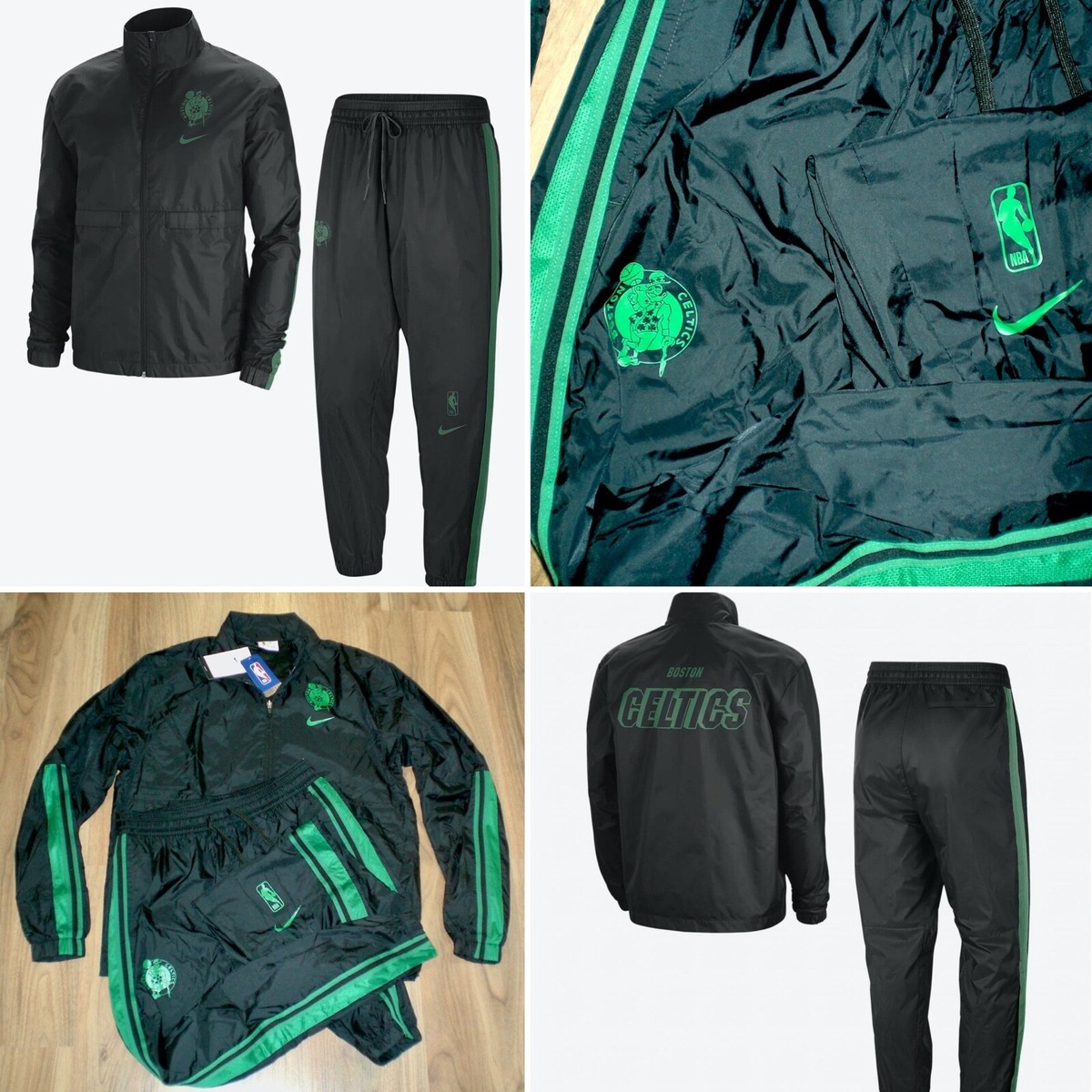 NWT Nike X NBA Courtside RETRO Boston Celtics Tracksuit Set DN8857