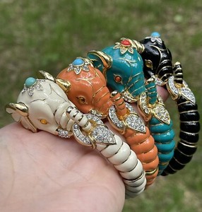 Kenneth Jay Lane Bracelet Elephant | eBay