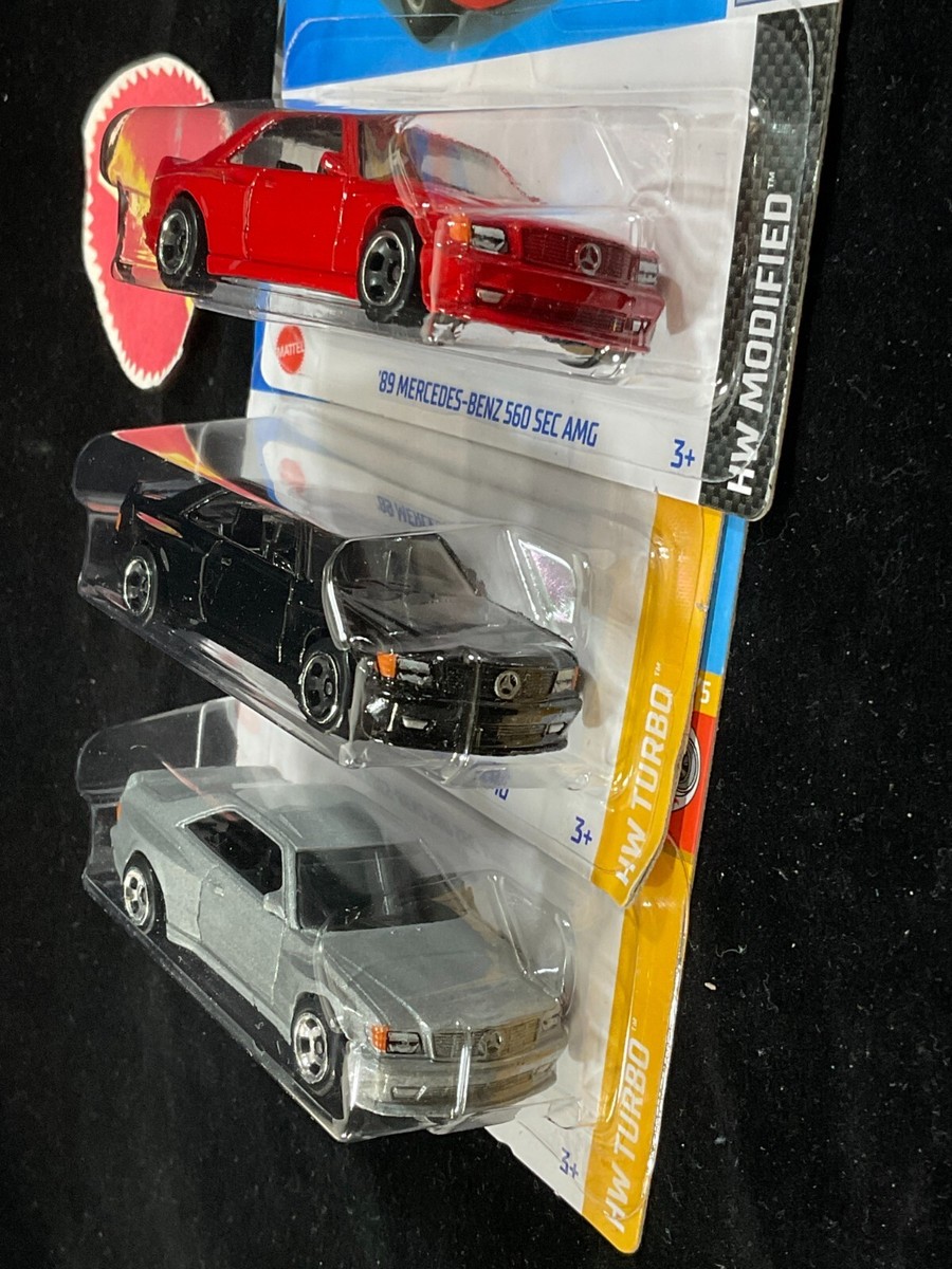 2024 Hot Wheels '89 Mercedes-Benz 560 SEC AMG Red, Black, Silver