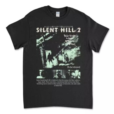 New Silent Hill 2 Black Shirt, Horror Survival Gaming Shirt | eBay