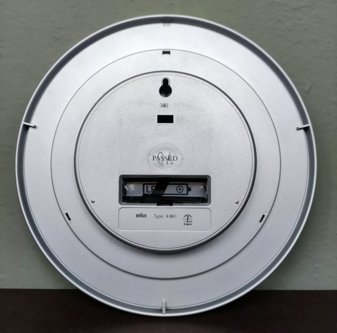 Vintage Braun Wall Clock ABK30 Dieter Rams Designed Type 4861