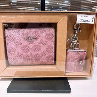 NWT Coach Boxed Snap Wallet + Picture Frame Charm CW950 star/ccl93