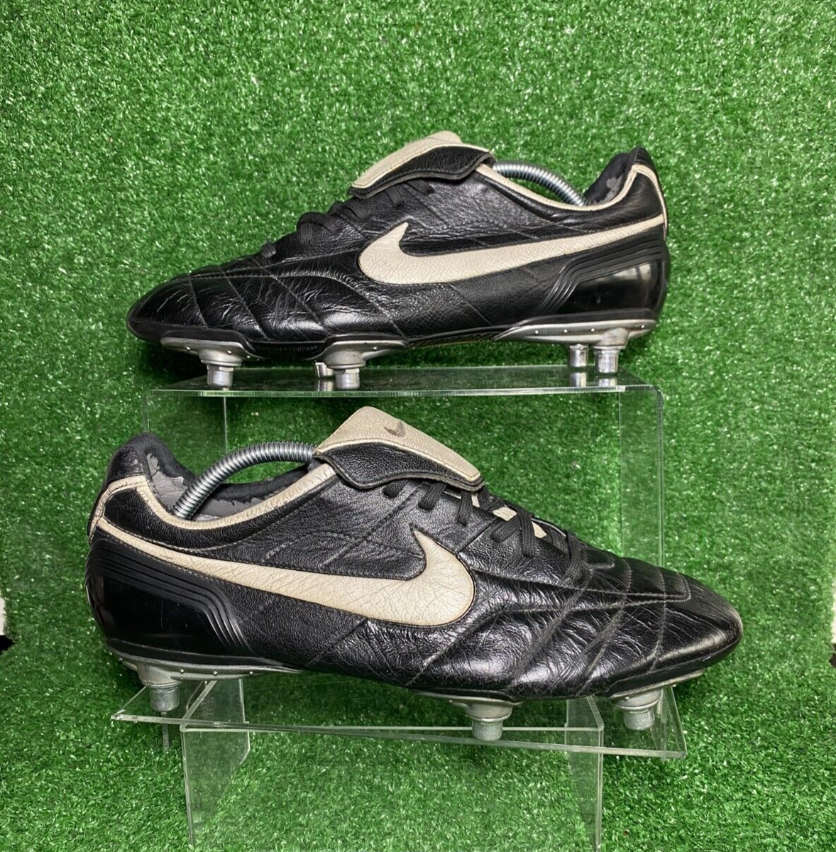 2006 Nike Tiempo SG Legend II Elite Black R10 Ronaldinho Leather
