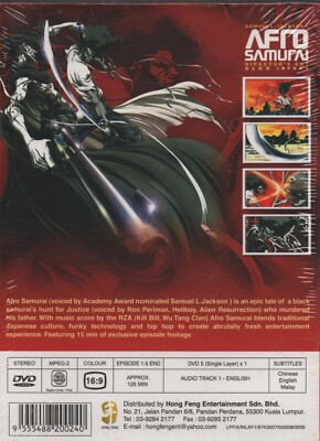 DVD Anime Afro Samurai Complete TV Series Vol.1-5 End (Director's