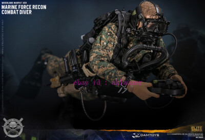 Damtoys 1/6 Dam78055 Us Marine Force Recon Combat Diver Woodland