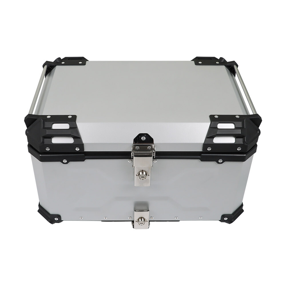 65L Motorcycle Aluminum Trunk Tour Tail Box Waterproof Luggage