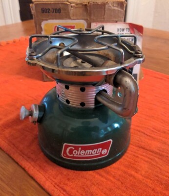 コールマン 502 シングルバーナー 1979 2月 動作OK コールマン 502