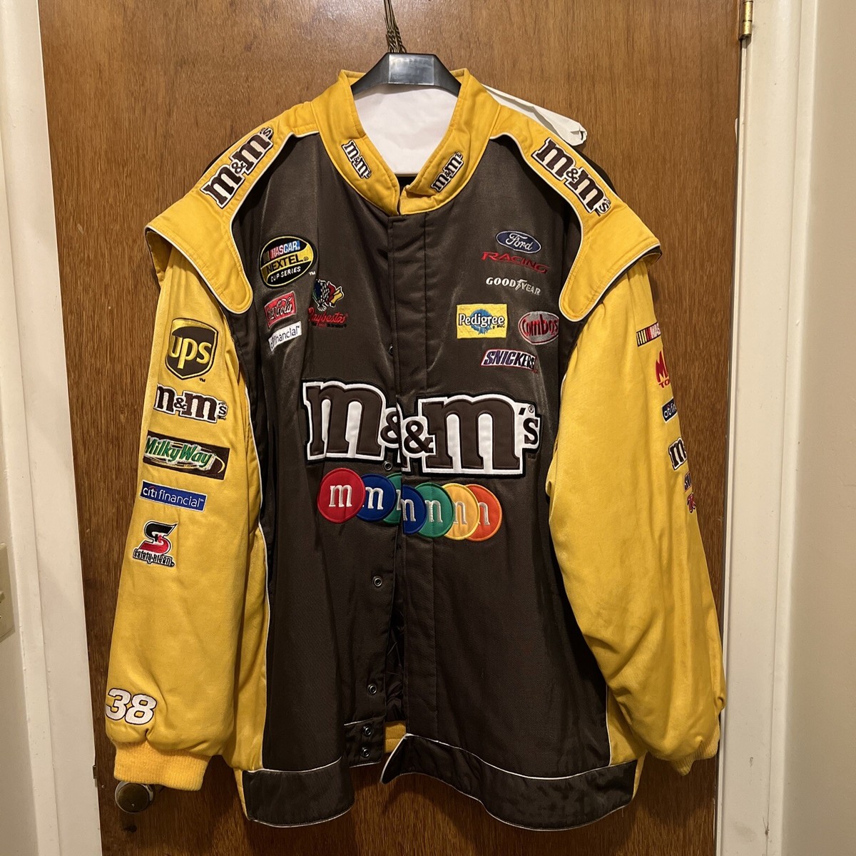 Vintage NASCAR Jacket Chase Authentic Drivers Line M&M's 3XL Made