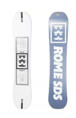 Rome SDS Cheap Trick 150cm Snowboard White Gray Black Blue 2022