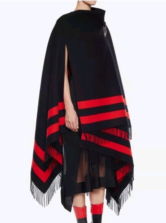 NWT Alexander McQueen Reversible Skull Wool Scarf Black/Beige Made