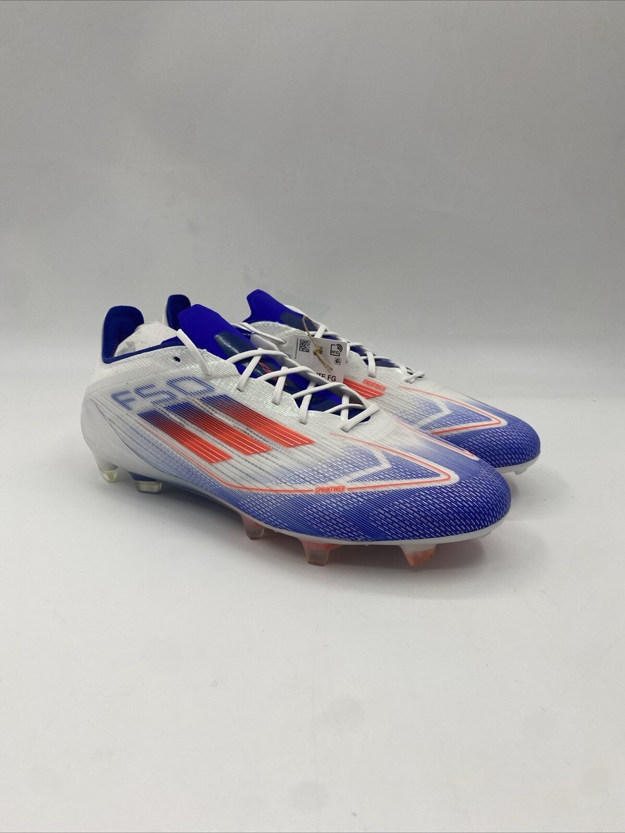 Adidas F50 Elite FG White Red Blue Soccer Cleats IF8818 Men's Size
