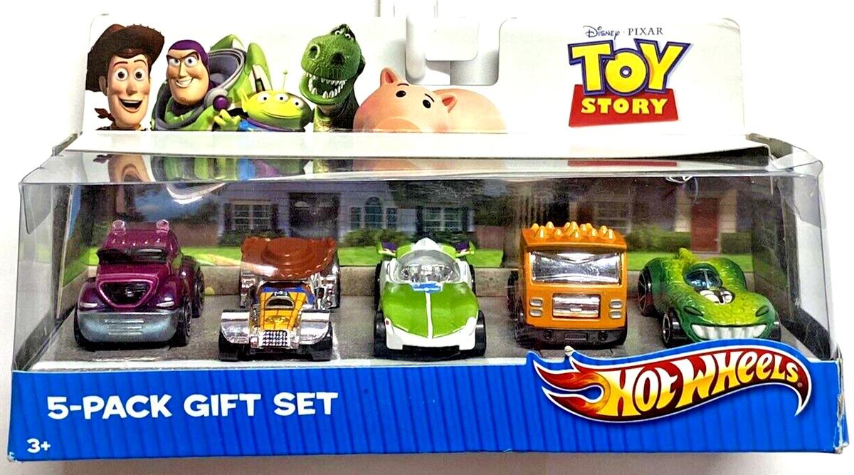 3 Hot Wheels Disney Pixar Toy Story 5-Pack Set Speedster Blastin