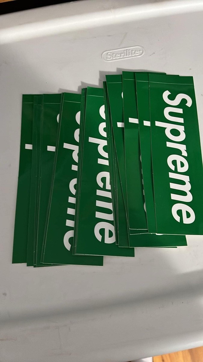 Supreme Green Box Logo Sticker FW24 Season Opening | eBay