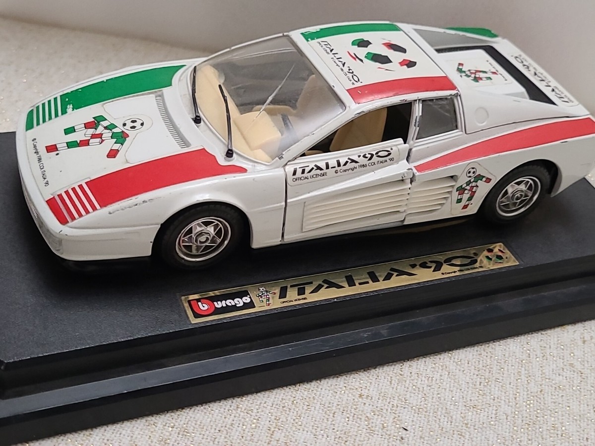BURAGO 1/24 Ferrari Testarossa 1984 Italia`90 1990 World Cup | eBay