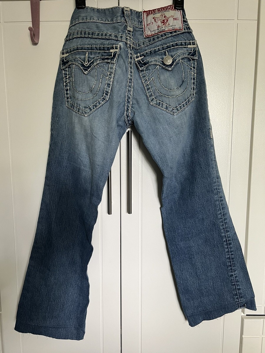 True Religion World Tour Men BILLY SUPER T Jeans 30 Short USA