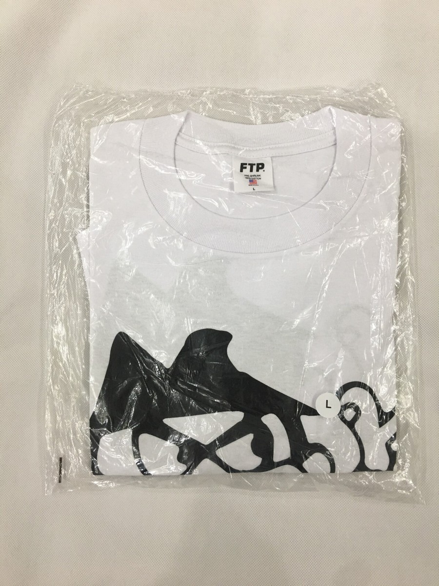 Fuckthepopulation FTP x Thrasher Boris Tee White Color Large Size