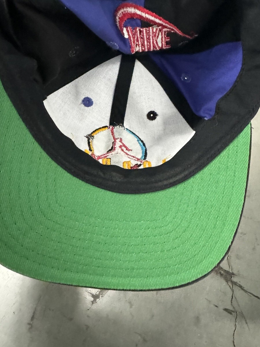 Nike Air Jordan color block aqua 8 jumpman snapback hat vintage