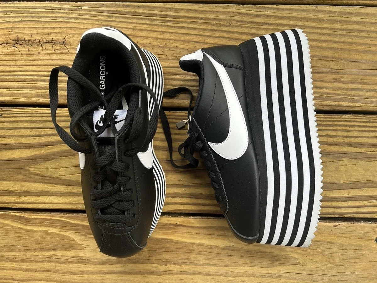 Nike COMME des Garcons x Cortez Check Black W for sale | eBay