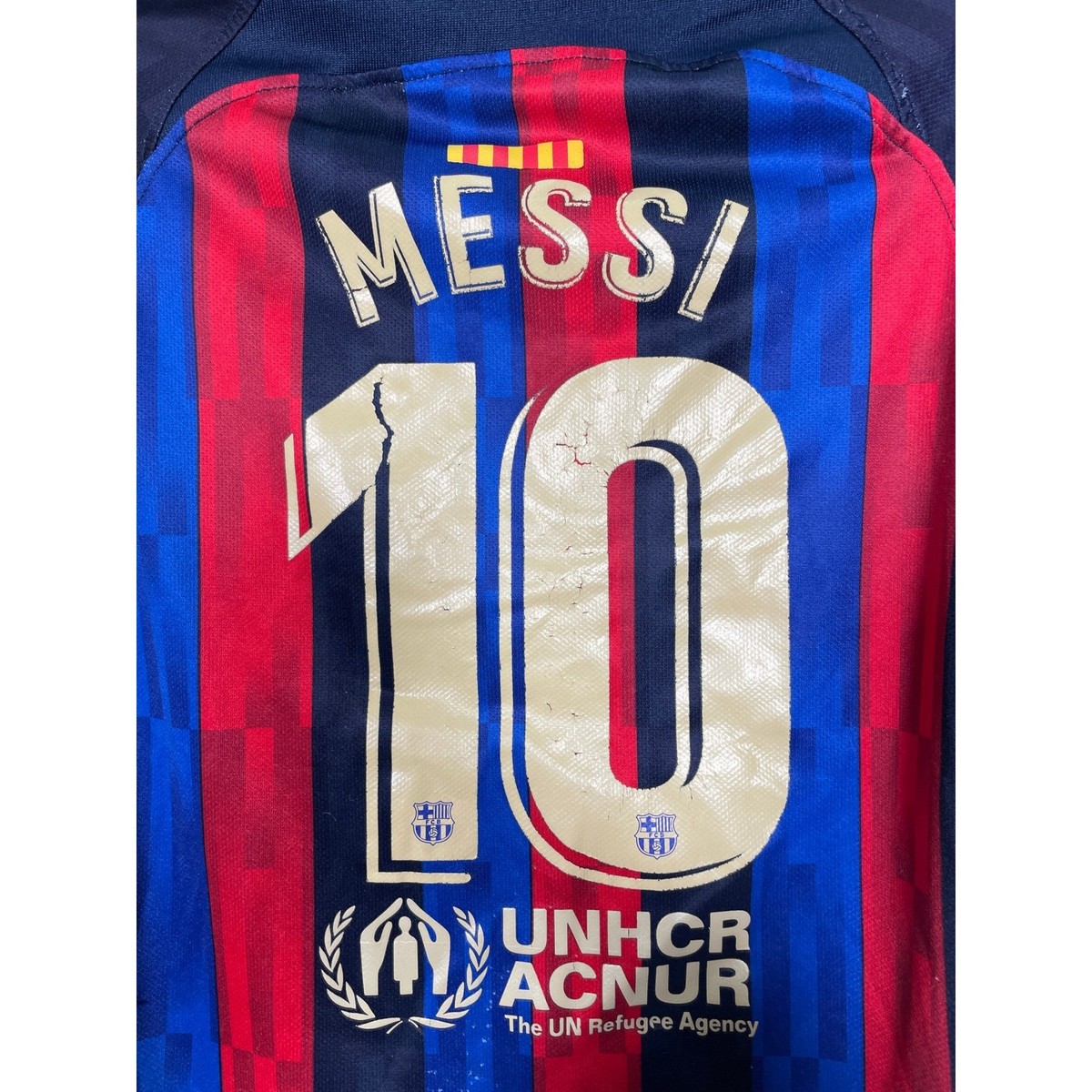 Lionel Messi #10 FC Barcelona Soccer Jersey Kids SMALL 18 | eBay