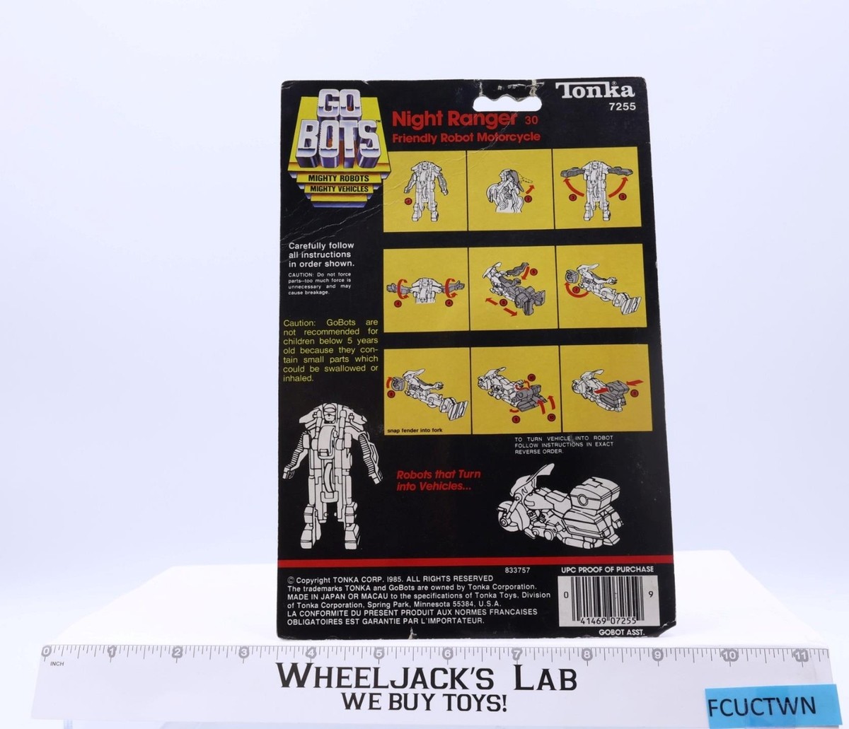 Night Ranger Friendly Robot Motorcycle Gobots 1984 Tonka Figure