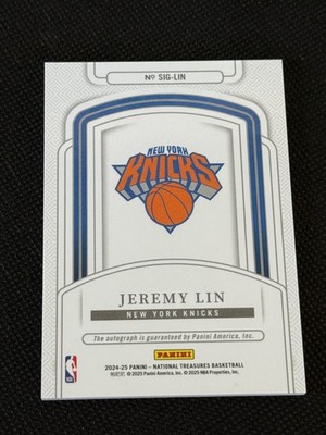 Jeremy Lin 2024-25 National Treasures Signatures 22/25 Knicks Auto
